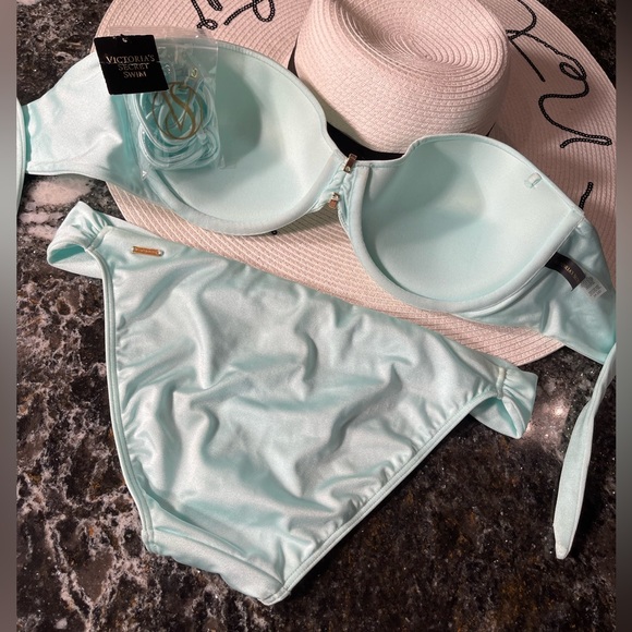 NWT vintage Victoria’s secret’s bikini embellished push-up 34DD/M set - Picture 9 of 13